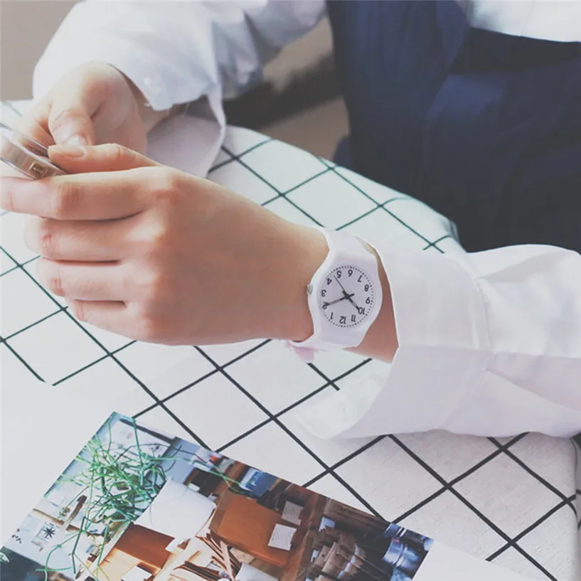 Женские креативные модные простые часы маленькие мягкие для отдыха relojes mujer 2019 |