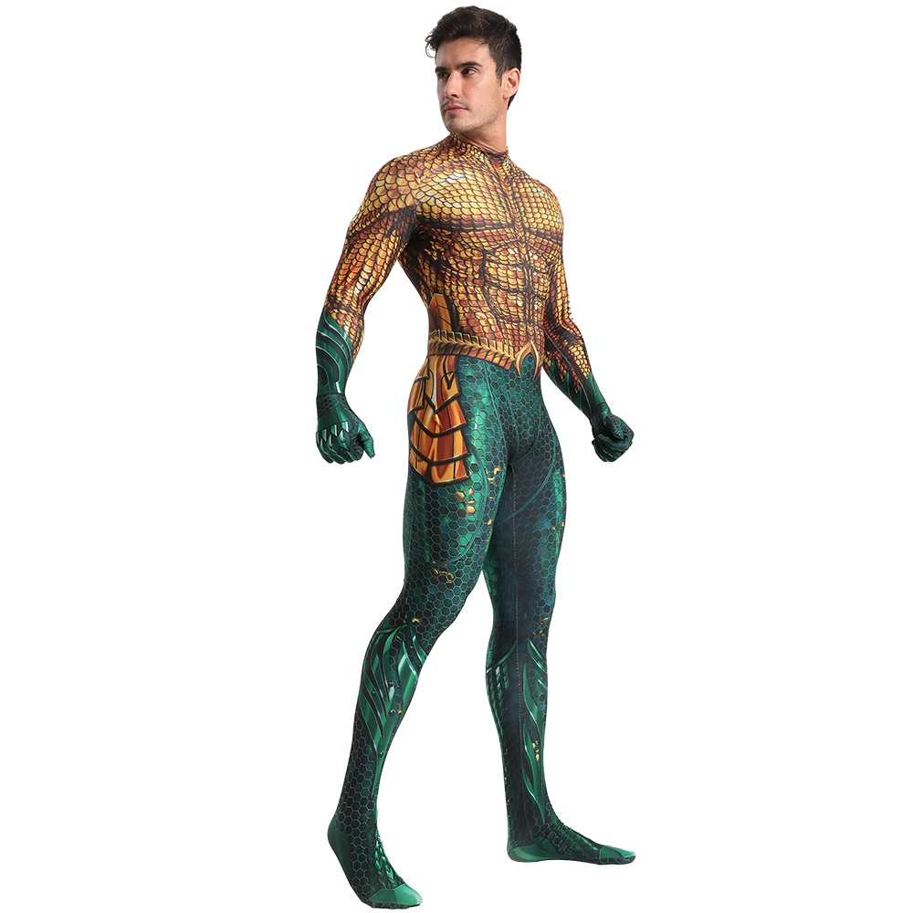 Костюм для косплея из фильма Лиги Справедливости Aquaman супергерой Arthur Curry Orin Zentai