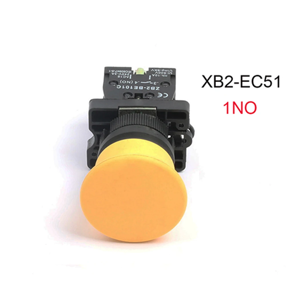 XB2 EC31 EC42 грибовая головка кнопочный переключатель 22 мм мгновенный самосброс 1NO/1NC