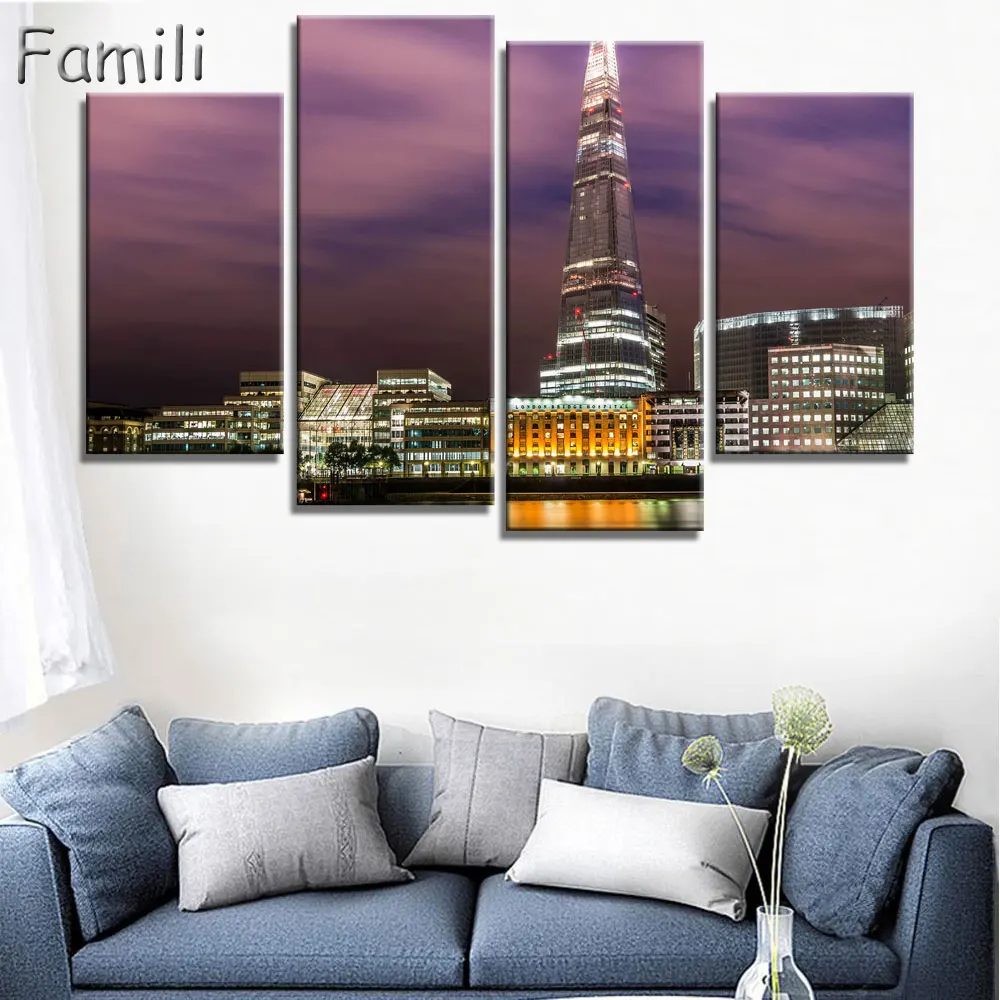 4 шт. картины с изображением современного искусства|london oil paintings|art paintingoil painting |