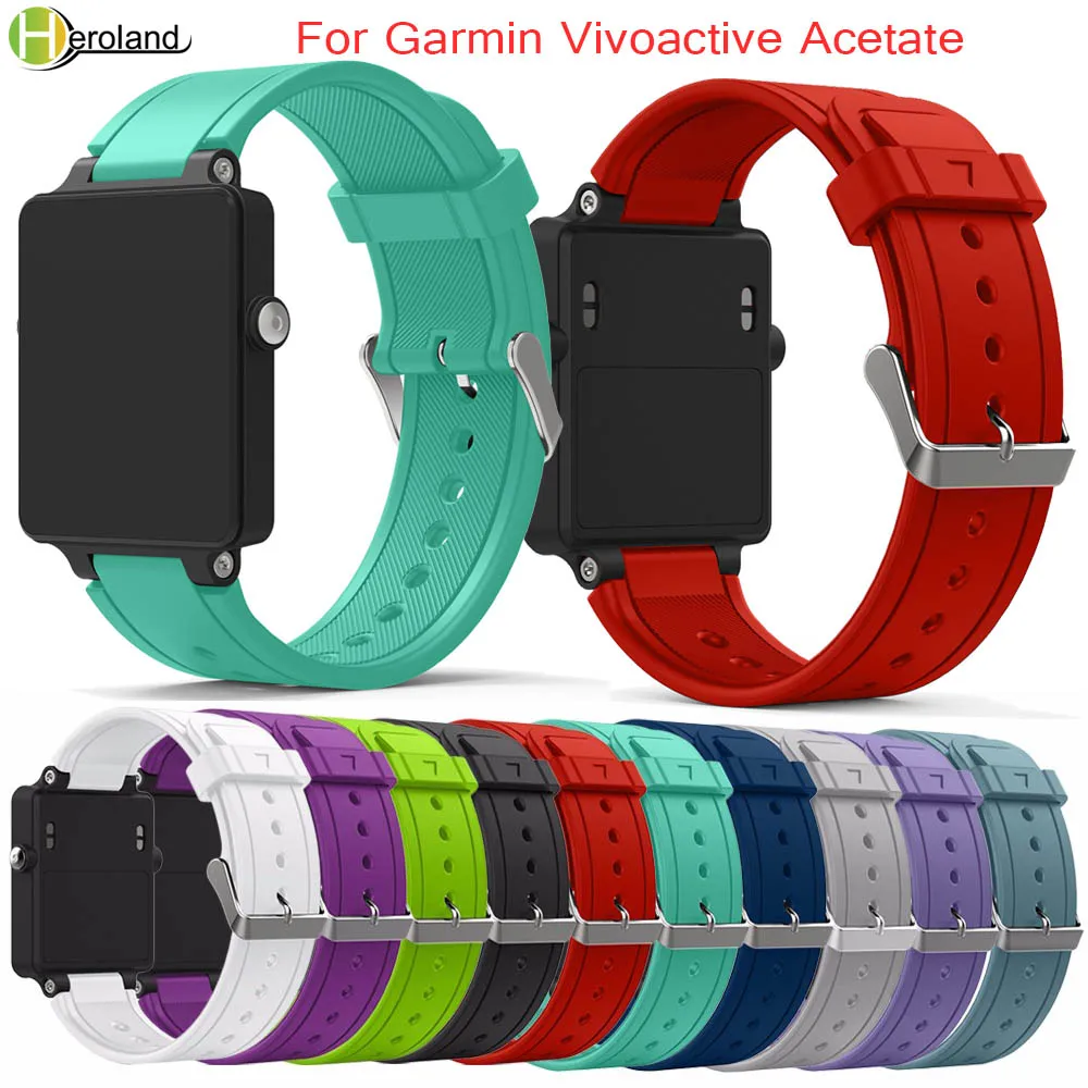 Ремешок силиконовый спортивный для смарт часов Garmin Vivoactive Acetate|Ремешки часов| |