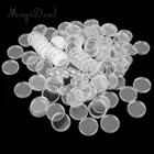 MagiDeal 100 шт. прозрачные пластиковые Маяк капсулы для монет держатели для монет защитные чехлы маленькие круглые прозрачные капсулы для монет 20 мм
