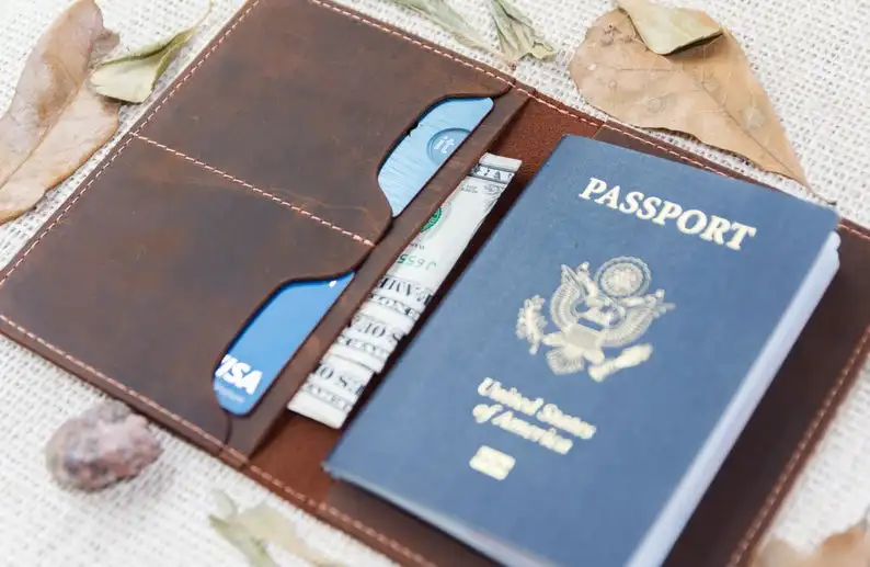 Персонализированная Кожаная Обложка для паспорта натуральная кожа кошелек