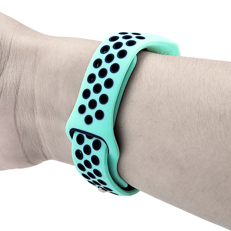 Силиконовый ремешок для huawei band 3 /3 pro двухцветный мягкий силиконовый умный