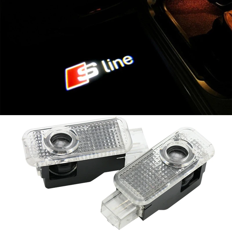 2 шт. автомобиля светодиодный Двери Предупреждение света Добро пожаловать