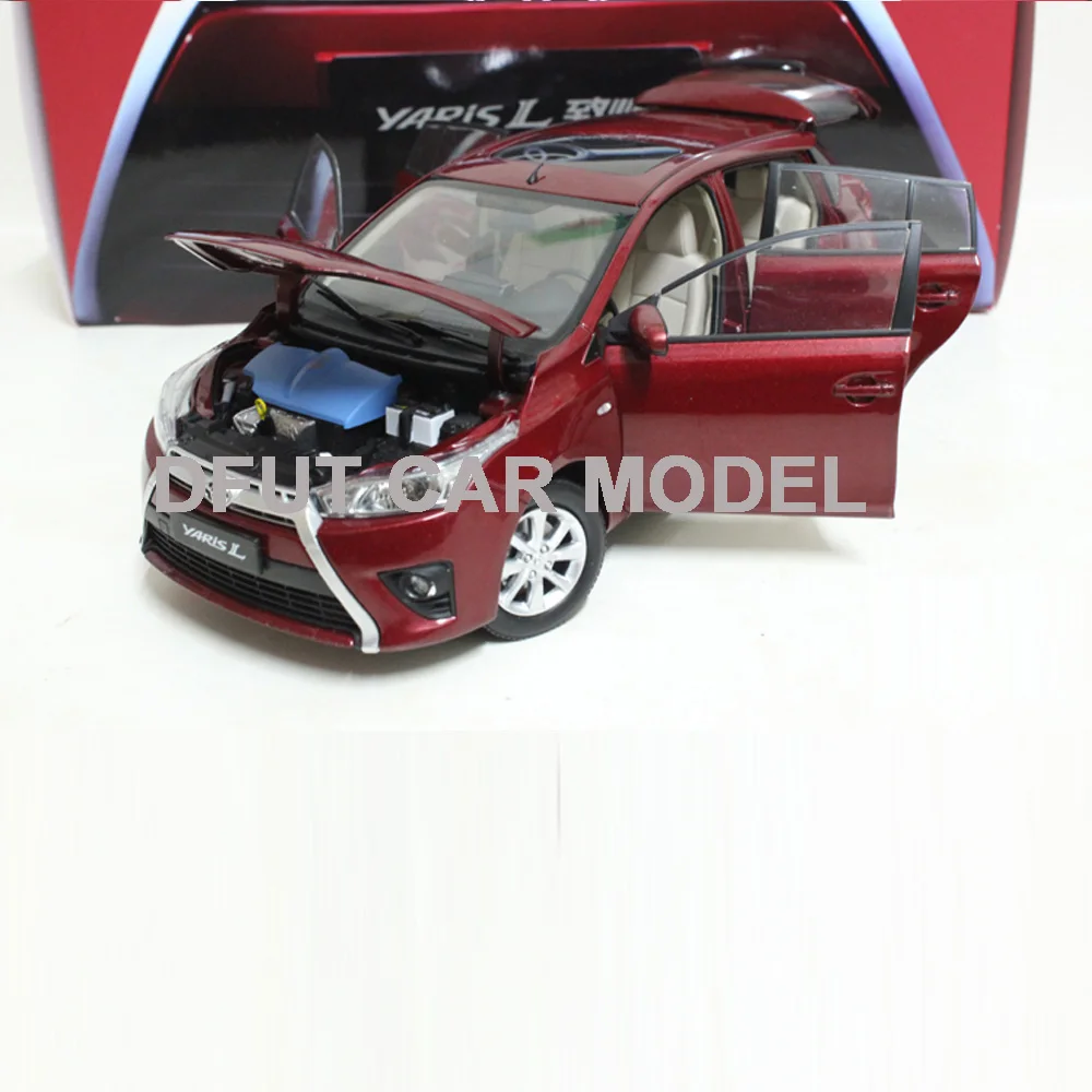 1:18 игрушечные автомобили из сплава YARiS L Series модель автомобиля детские