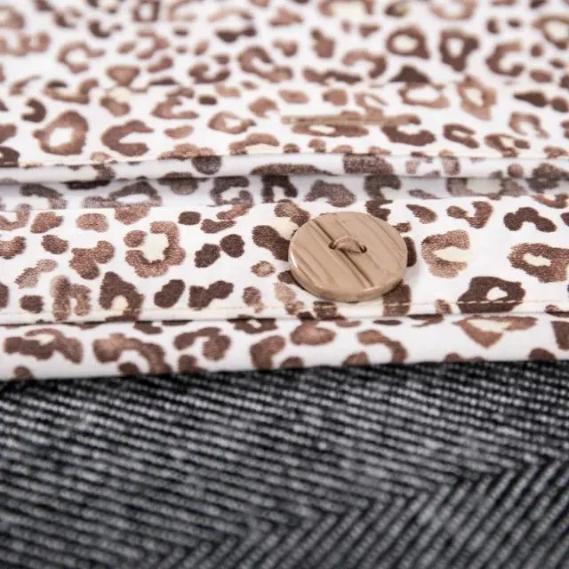 Leopard постельных принадлежностей из египетского хлопка пододеяльник кровати лист