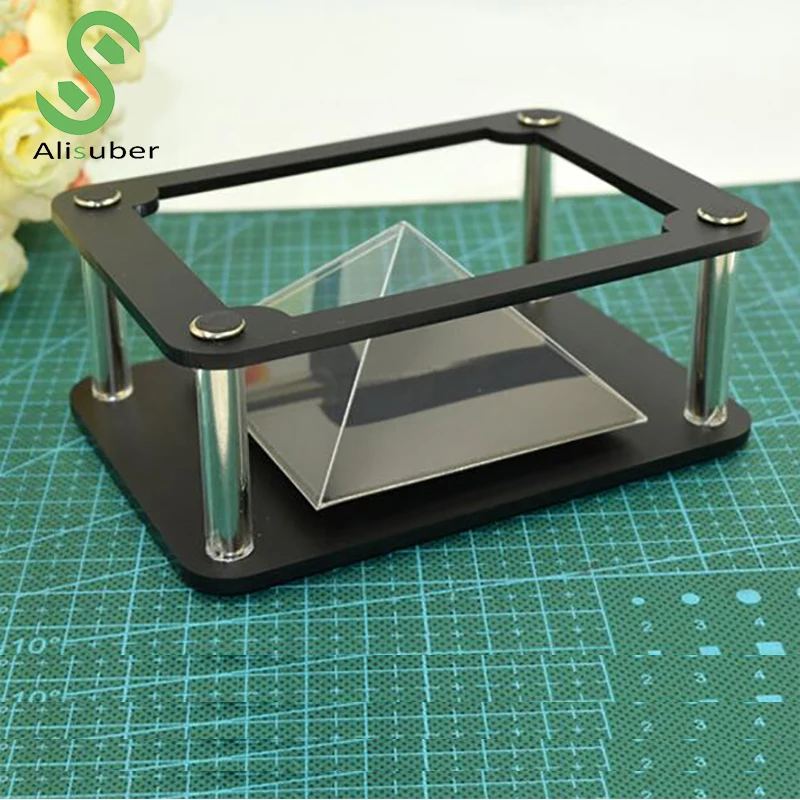 Alisuber 3D Голограмма Тип дисплея Крытая Пирамида голограмма дисплей голограмма Пирамида роскошная витрина для ipad смартфона планшета ПК