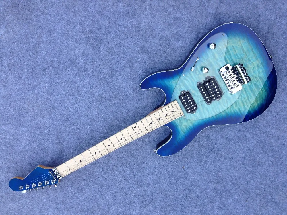 Фабрика Custom Shop индивидуальные OIP электрогитары SU-63 fr мост Crylic Pickguard AAA класс стеганый клен Топ