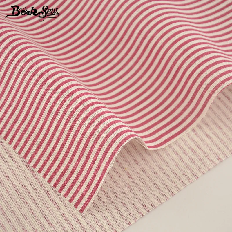 Тканевая ткань из хлопка и льна с красными полосками|cotton linen fabric|linen fabricfabric sewing |