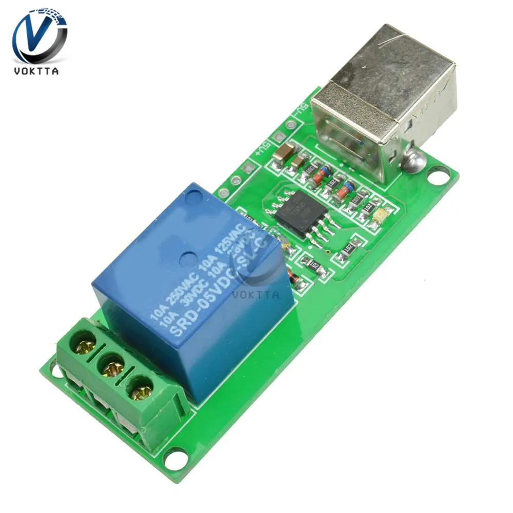 Реле 5 в с USB управлением светодиодное реле задержки таймера плата 1 канал