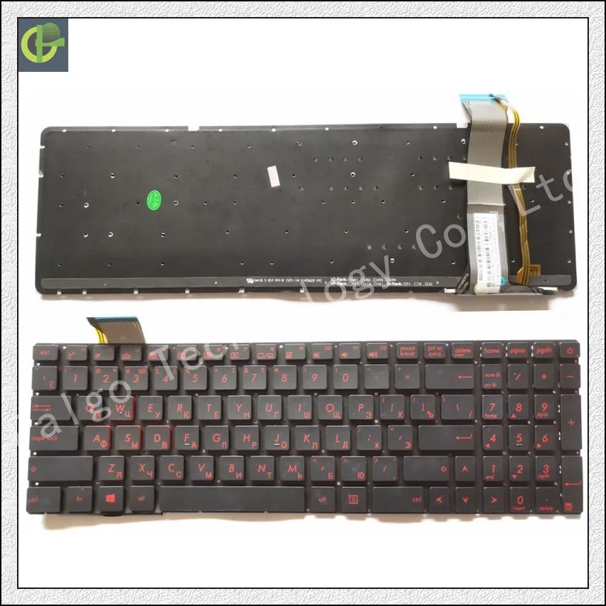 Русская клавиатура с подсветкой для ASUS G771 G771JM G771JW GL771JM GL771JW ROG Strix GL702VT GL702VS GL702VM ZX60