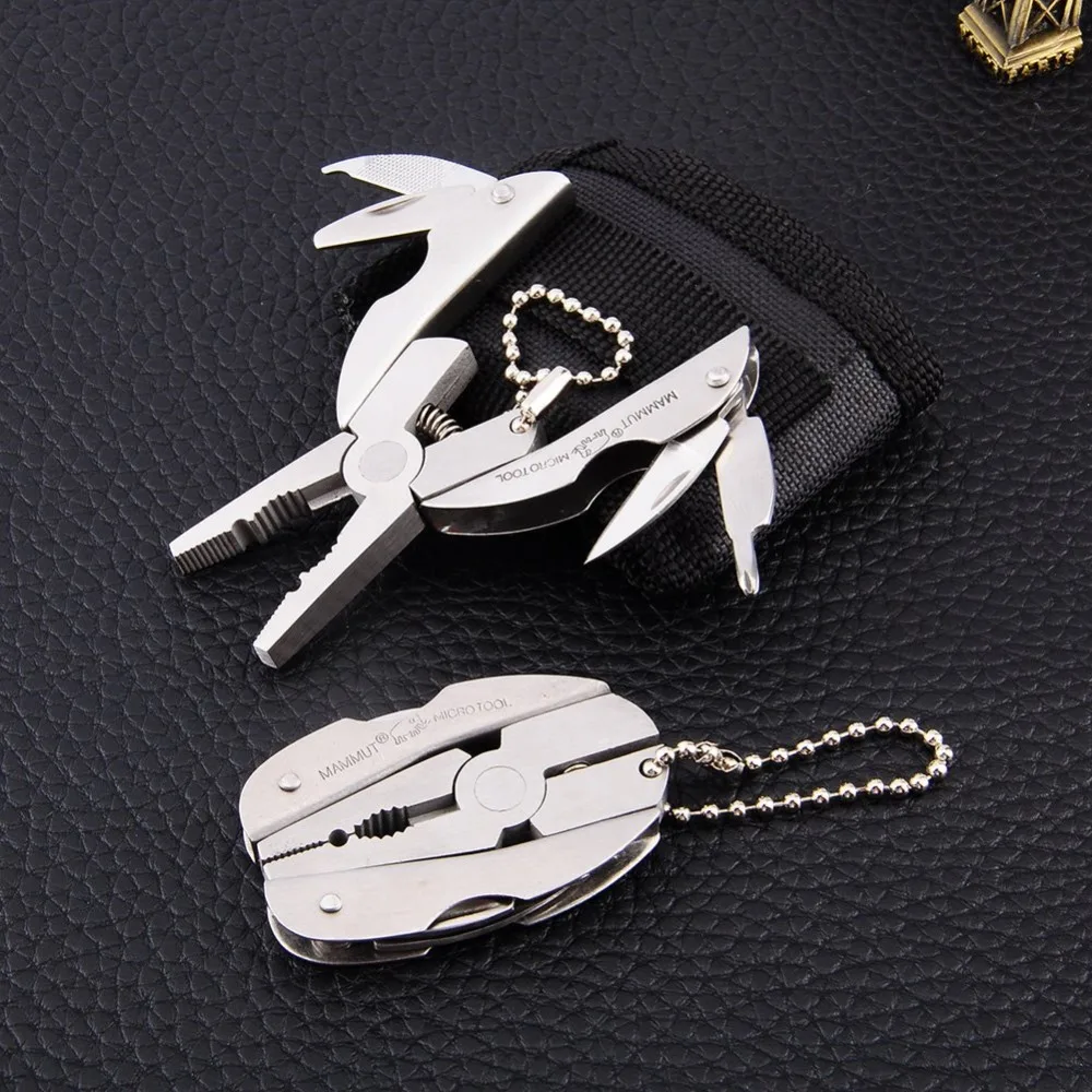 Hot Sale! Multifunctional Portable Pocket Tools Stainless Steel Foldable Keychain Plier Screwdriver Outdoor Camping Hiking | Спорт и