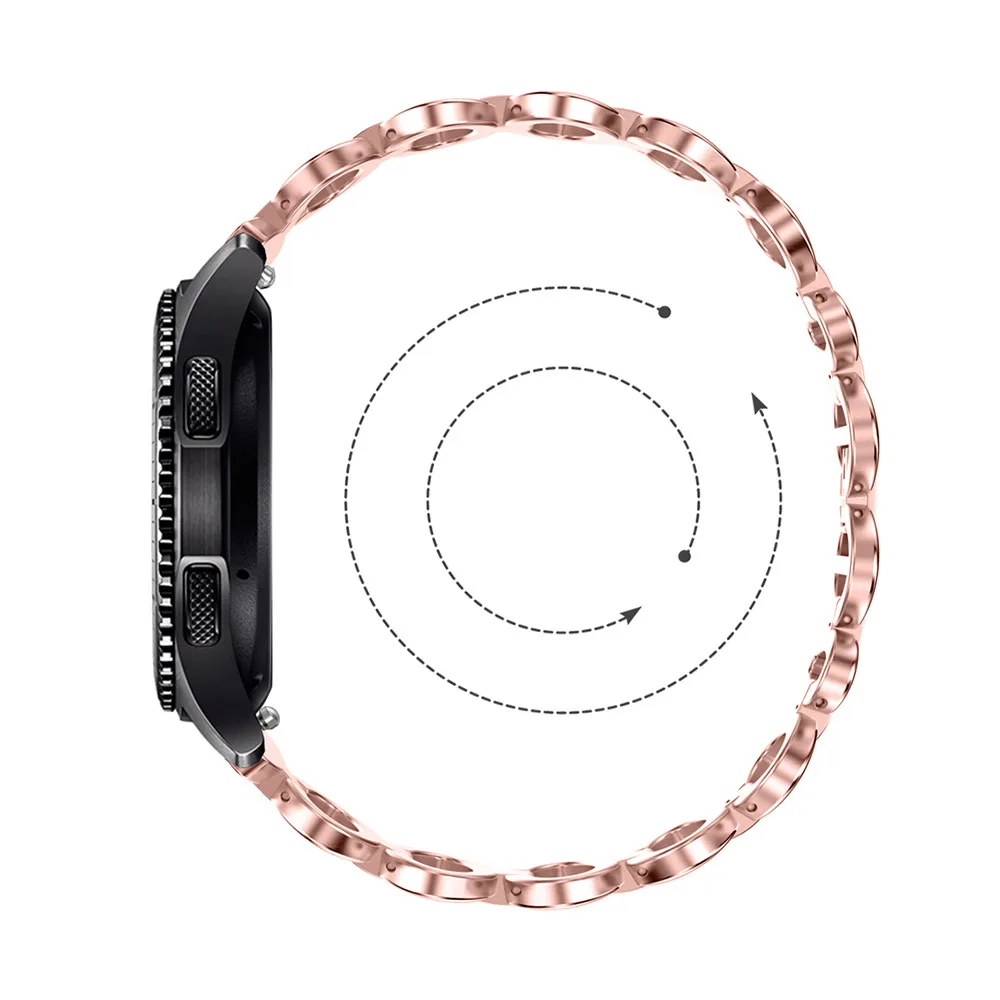 HIPERDEAL 22 мм ремешок из нержавеющей стали для Samsung Gear S3 Classic Frontier Смарт часы браслет