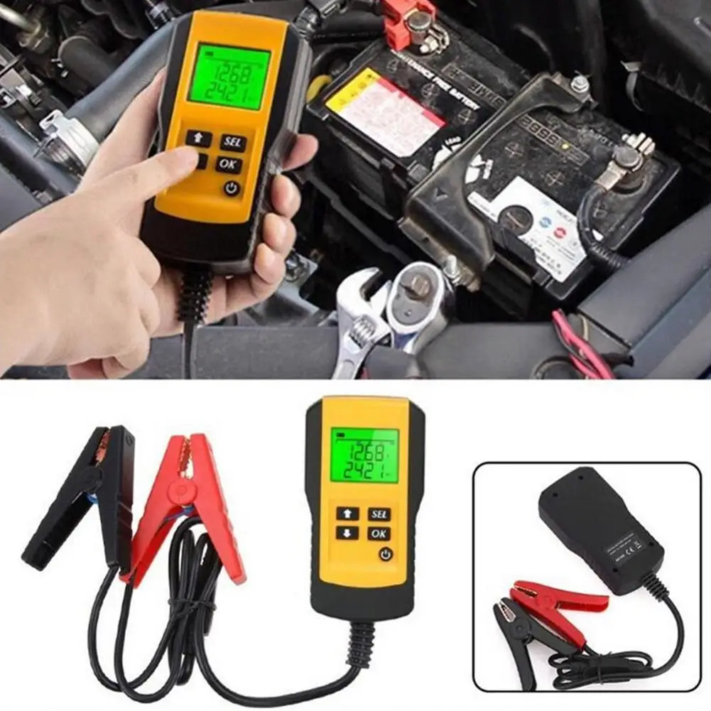 12V автомобильный аккумулятор авто тест er LCD цифровой Напряжение Ом Тест