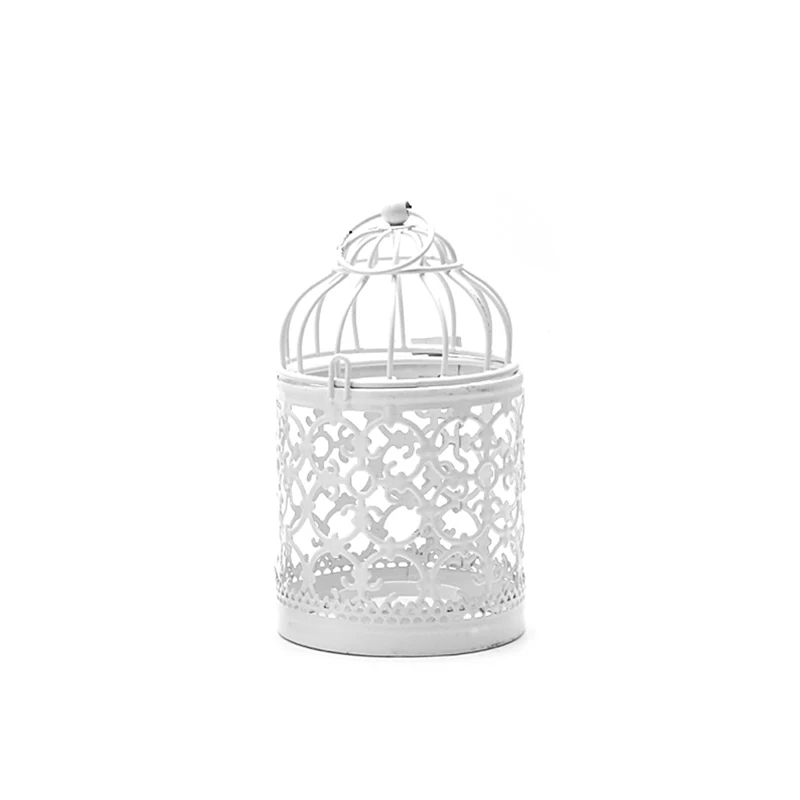 Украшение дома полый Держатель Подсвечники Tealight подвесной фонарь клетка для птиц винтажные рождественские/Свадебные/вечерние украшения