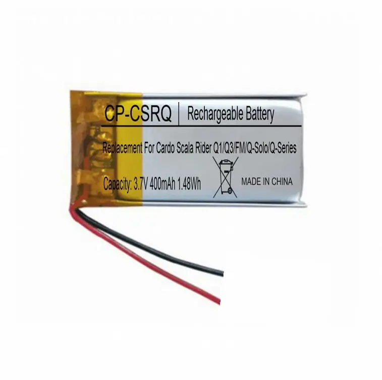 400mAh 1.48Wh аккумуляторная батарея для Cardo Scala Rider Q1/Q3 и Q-Solo/FM | Электроника