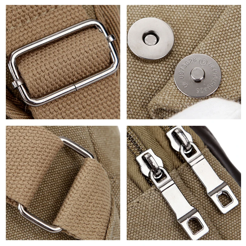 Брезентовые модные нагрудные сумки мужские ретро многофункциональные Лоскутные