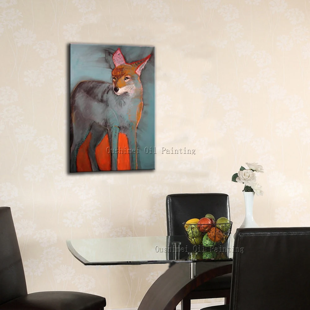 Профессиональная художественная ручная роспись Фокси масляная живопись на