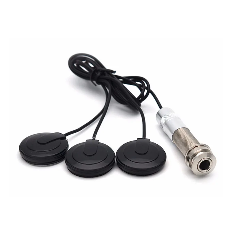 

Universal 6.35mm Pickup Piezo Transducer for Acoustic Guitar Ukulele Mandolin Violin Sliver Black Guitar Parts & Accessories
