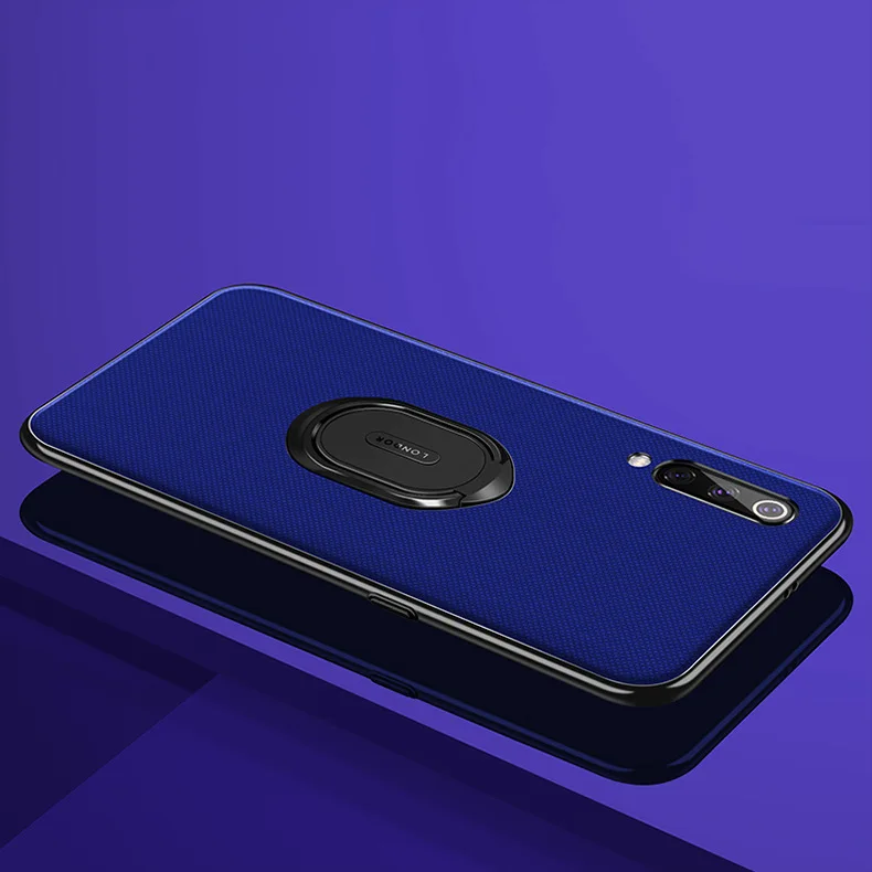 Чехлы Mi9 из искусственной кожи для Xiaomi Mi 9 чехол 6 39 '' держатель кольца на палец
