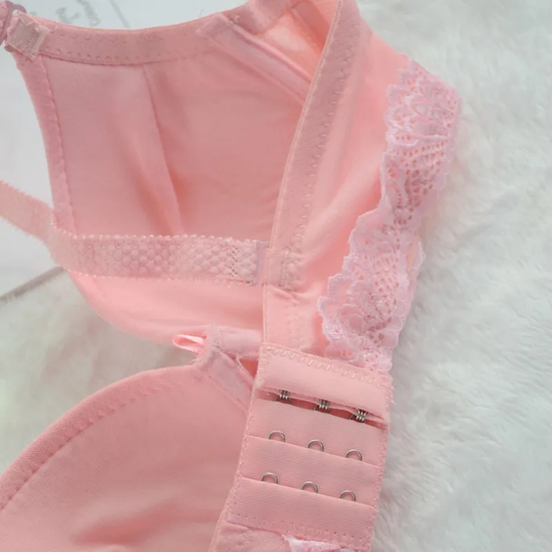 Бесшовное однотонное женское нижнее белье пуш ап набор бюстгальтер с подкладкой