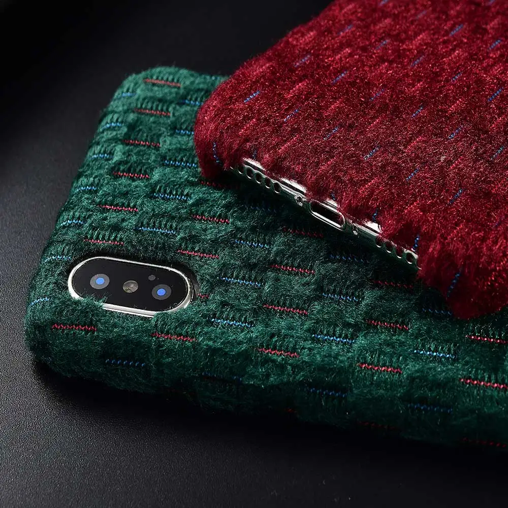 Чехол Boucho для iPhone XS Max XR X 8 plus модные тканевые чехлы телефонов 7 6 6s ультра тонкий
