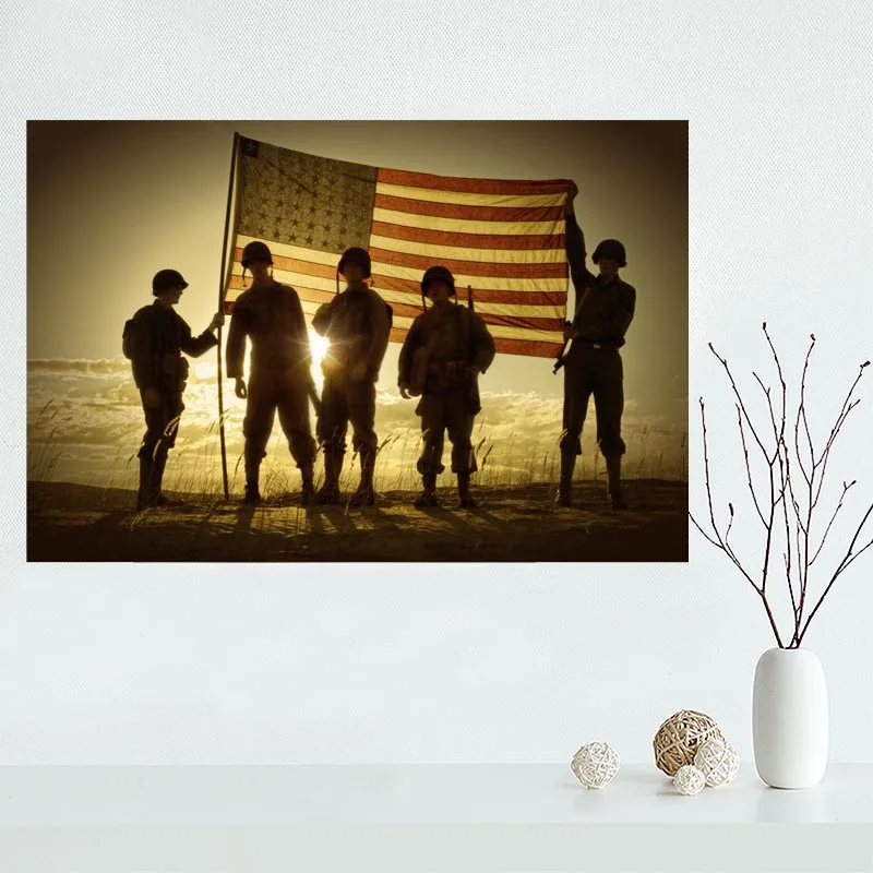 

Custom Canvas Veterans Day Poster Art Decoration Poster Cloth Fabric Wall Poster Print Silk Fabric &Q0008K