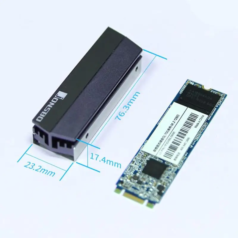 Пассивный отвод тепла M.2 радиатор SSD кулер для M.2 2280 твердотельный жесткий диск радиатор все Алюминий теплоотвод