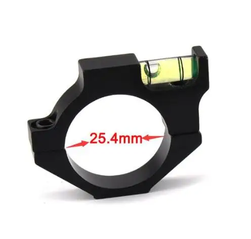 25.4mm 2 размера тактическая оптика Riflescope дух пузырьковый уровень кольцо для 25,4 мм/30 мм оптический прицел держатель аксессуары - Цвет: 25.4mm