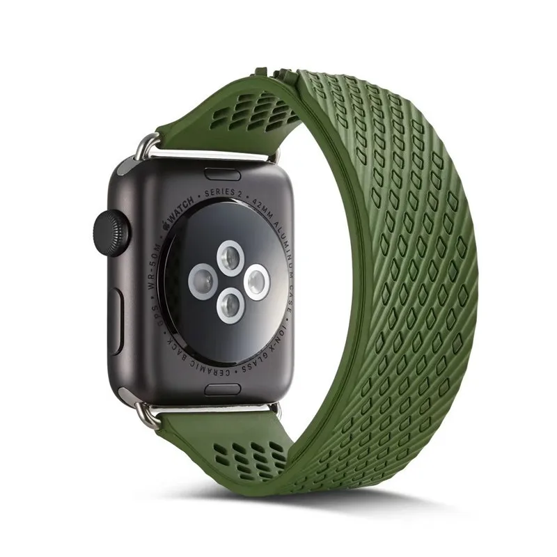 Мягкий силиконовый ремешок для часов Apple Watch 4 3 2 Iwatch 42 мм/38 мм Новый Простой