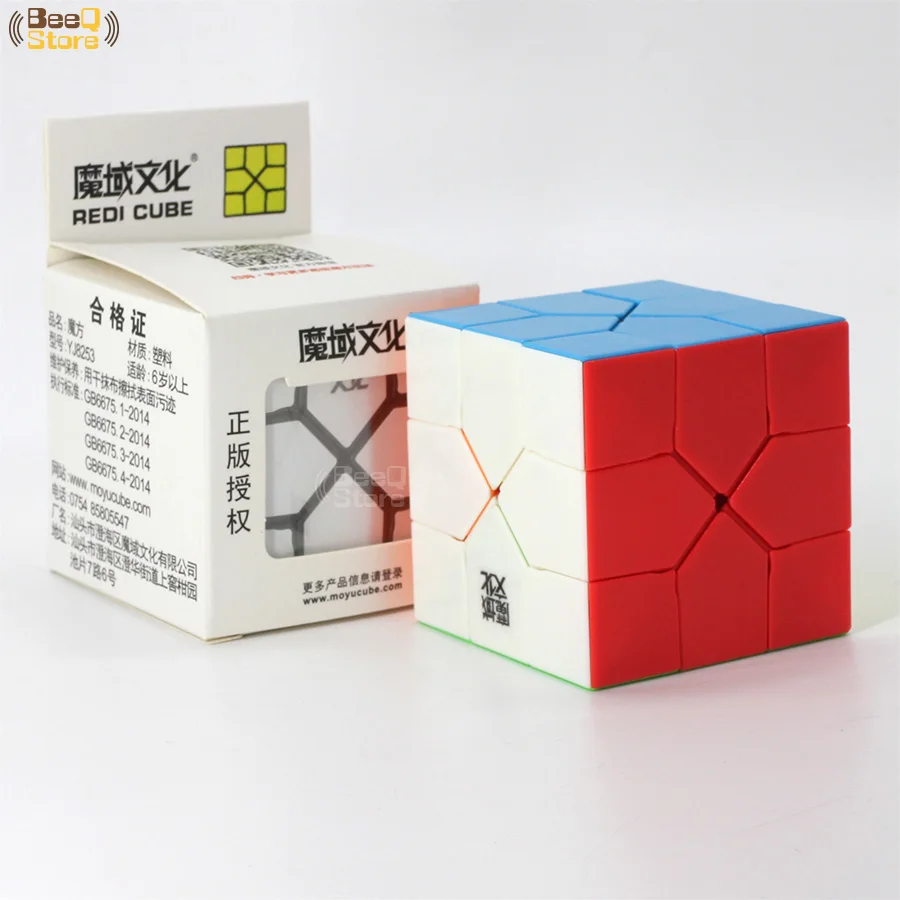 Moyu Yuhu реди Cube Magic Cube Stickerless 3x3 Цветной корпус головоломка Профессиональный Треугольники Форма Cubo Magico развивающие