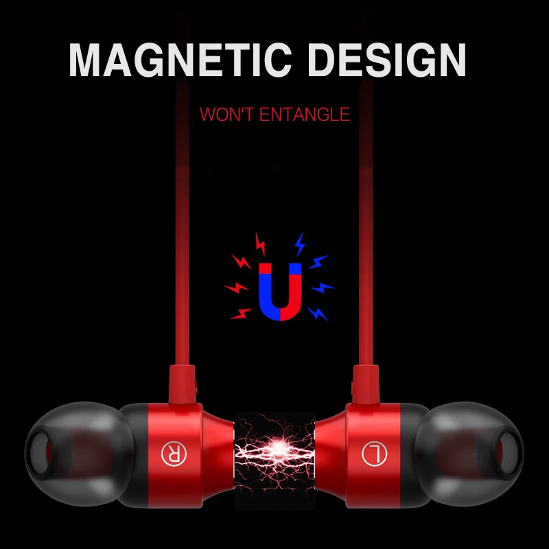 Magnetic Stereo Bass Metal in-Ear Earphones Wired Earphone Headset With Mic for xiaomi iPhone Samsung mp3 Earbuds fone de ouvido |