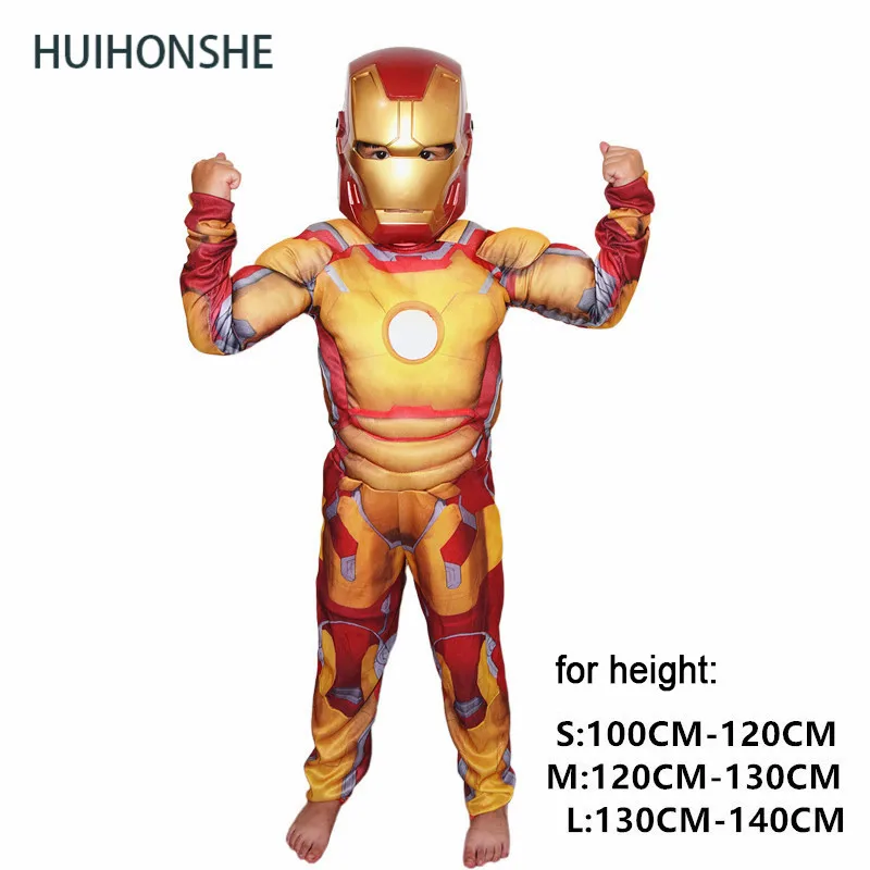 Детский костюм супергероя Капитан Америка Человек паук Бэтмен Халк