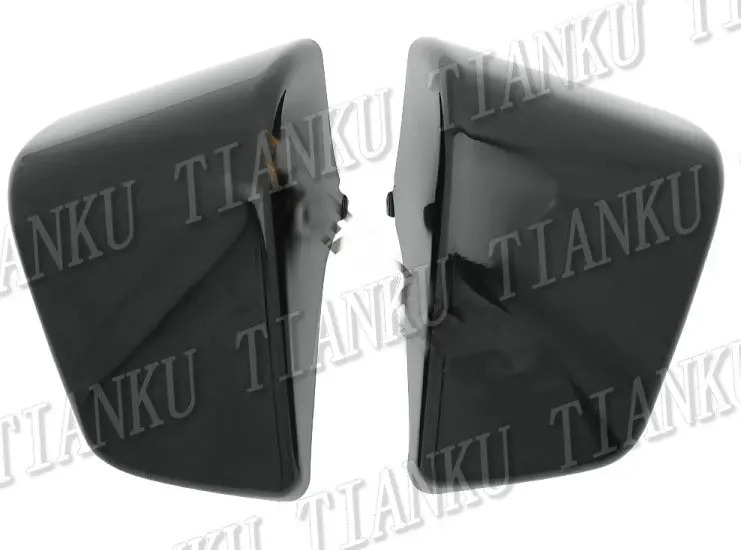 Черные боковые крышки для аккумулятора мотоцикла из АБС-пластика Honda Shadow ACE VT400 750