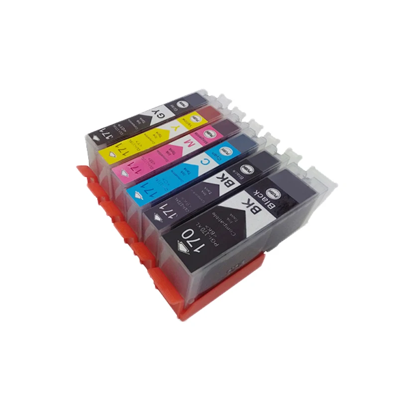Чернильные картриджи для струйного принтера Canon Pixma MG5720 MG 170 MG-5720 12 шт. PGI170 CLI171 PGI-170XL