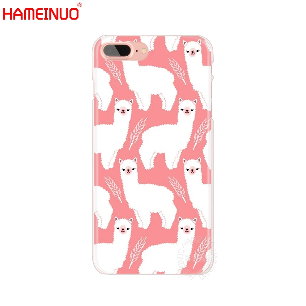 HAMEINUO милый Альпака Рождество чехол для мобильного телефона iphone X 8 7 6 4 4S 5 5S SE 5c 6s plus