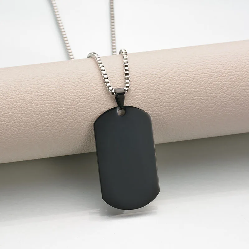 ID Tag Stainless Steel Necklace Gift For Her Him Custom Pictures Image Pendant Engrave Your Photos On | Украшения и аксессуары