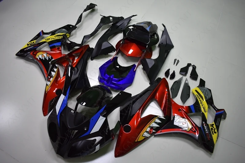 Мотоцикл обтекатель для BMW S1000 RR 2010-2014 красные черные Акула Обтекатели S 1000 2014