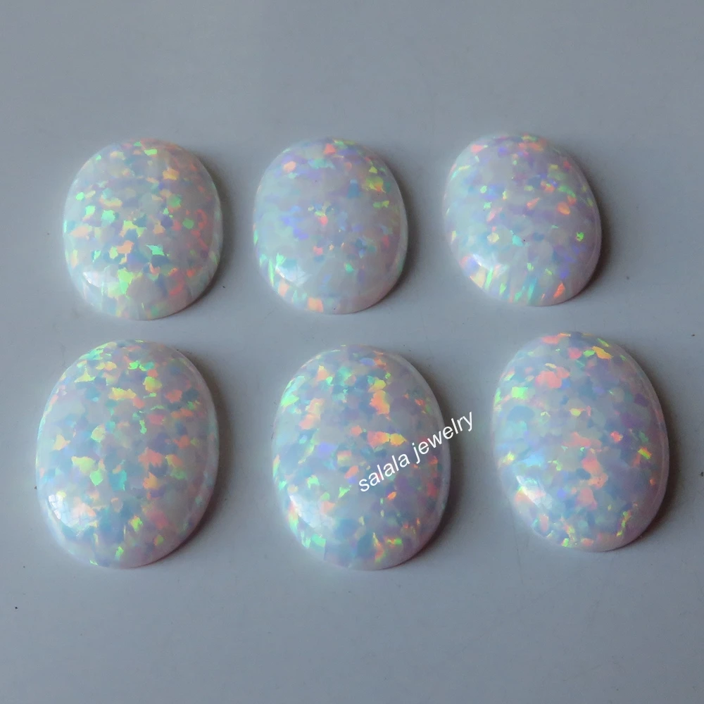 100 шт./лот OP17 Белоснежка овальная плоская подошва опал 13x18 мм Овальный