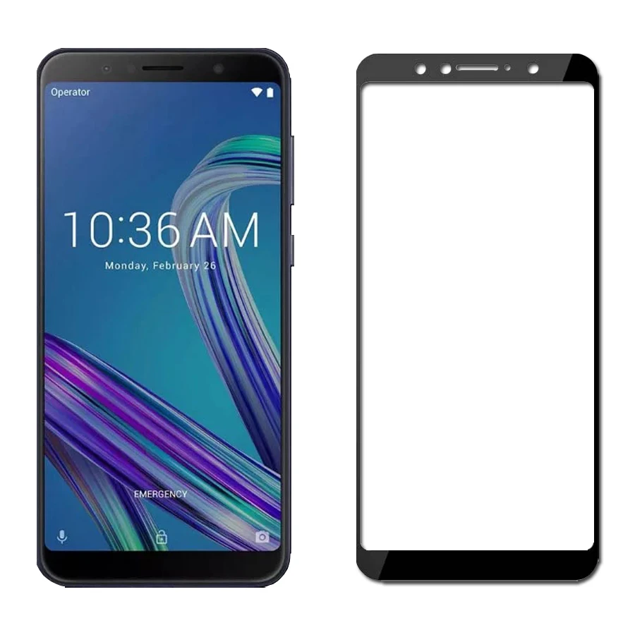 Защитная пленка на весь экран с защитой от царапин закаленное стекло для Asus Zenfone
