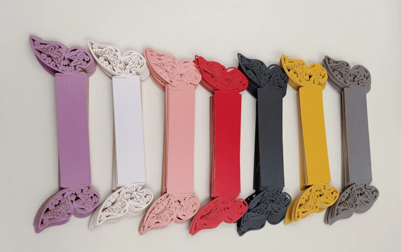 50Pieces/Lot Butterfly Style Laser Cut Porta Guardanapo Paper Napkin Rings napkins Holders Hotel Wedding Favors Table Decoration