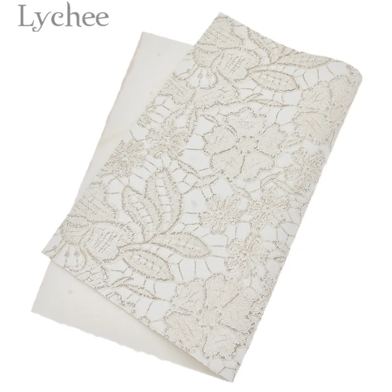 4 Lychee 29x21 см A4 тиснением кружевные цветы из искусственной ткани Высокое качество пошива Синтетическая Кожа DIY Материал для Сумки из натуральной кожи одежды - Цвет: 4