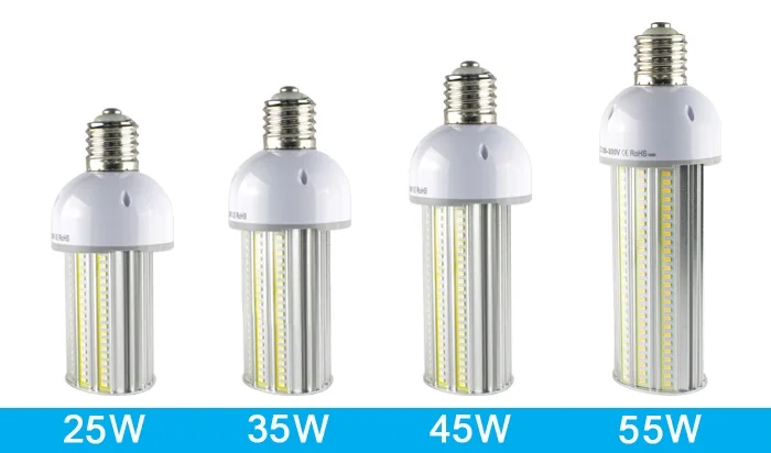 Уличный светодиодный фонарь E27/E40 55 Вт E26 E39 для парковки l30LM/W IP64 220 градусов Samsung 5630