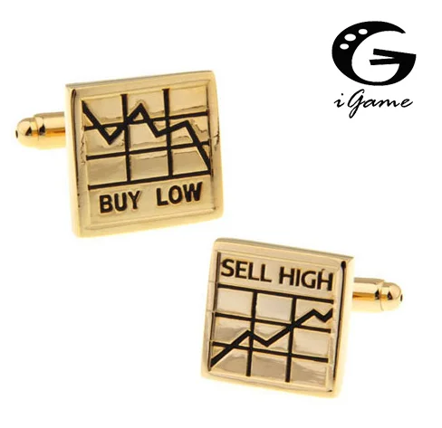 Запонки iGame мужские медные модные оптовая и розничная продажа низкая цена|cufflinks