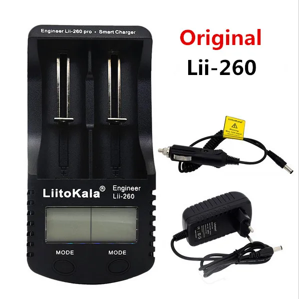 Умное зарядное устройство LiitoKala lii 260 LCD 18650/16340 обнаружение емкости литиевой
