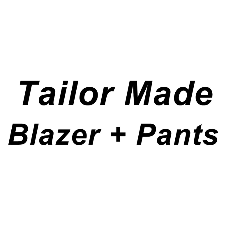 Blazer Pants OSCN7 двубортный клетчатый костюм на заказ для мужчин, 3 предмета, мужской свадебный костюм на заказ, Мужской Блейзер на заказ 8801-12 - Цвет: Blazer Pants