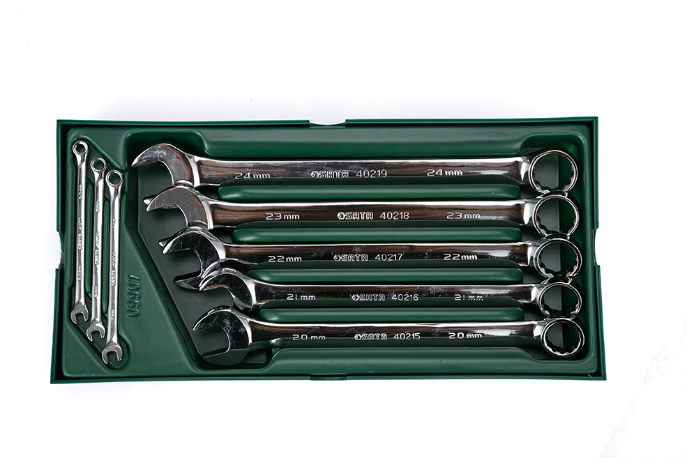 Sata 8-Pieces метрический полный полированный комбинированный набор ключей гаечных |