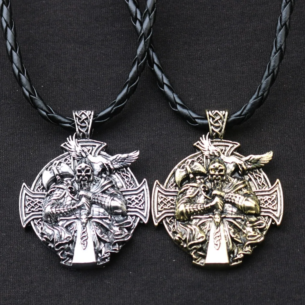 Wicca Викинг один Raven Corss подвеска Елены росовы ожерелье s Heathen Амулет ювелирные