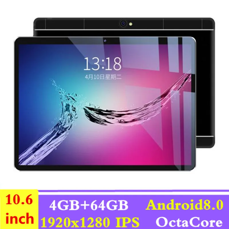 Горячая новинка 10 6 дюймов планшетный ПК Ocat Core 4 Гб RAM 64 ROM Android 8 0 GPS Две sim карты 1920*1280
